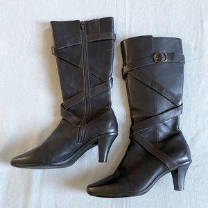 Nurture dark brown mid calf boots. Size 6.5 M